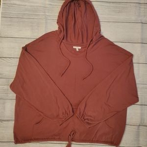 Maurices Brand Women's Hooded Mauve Shirt Size XXL
